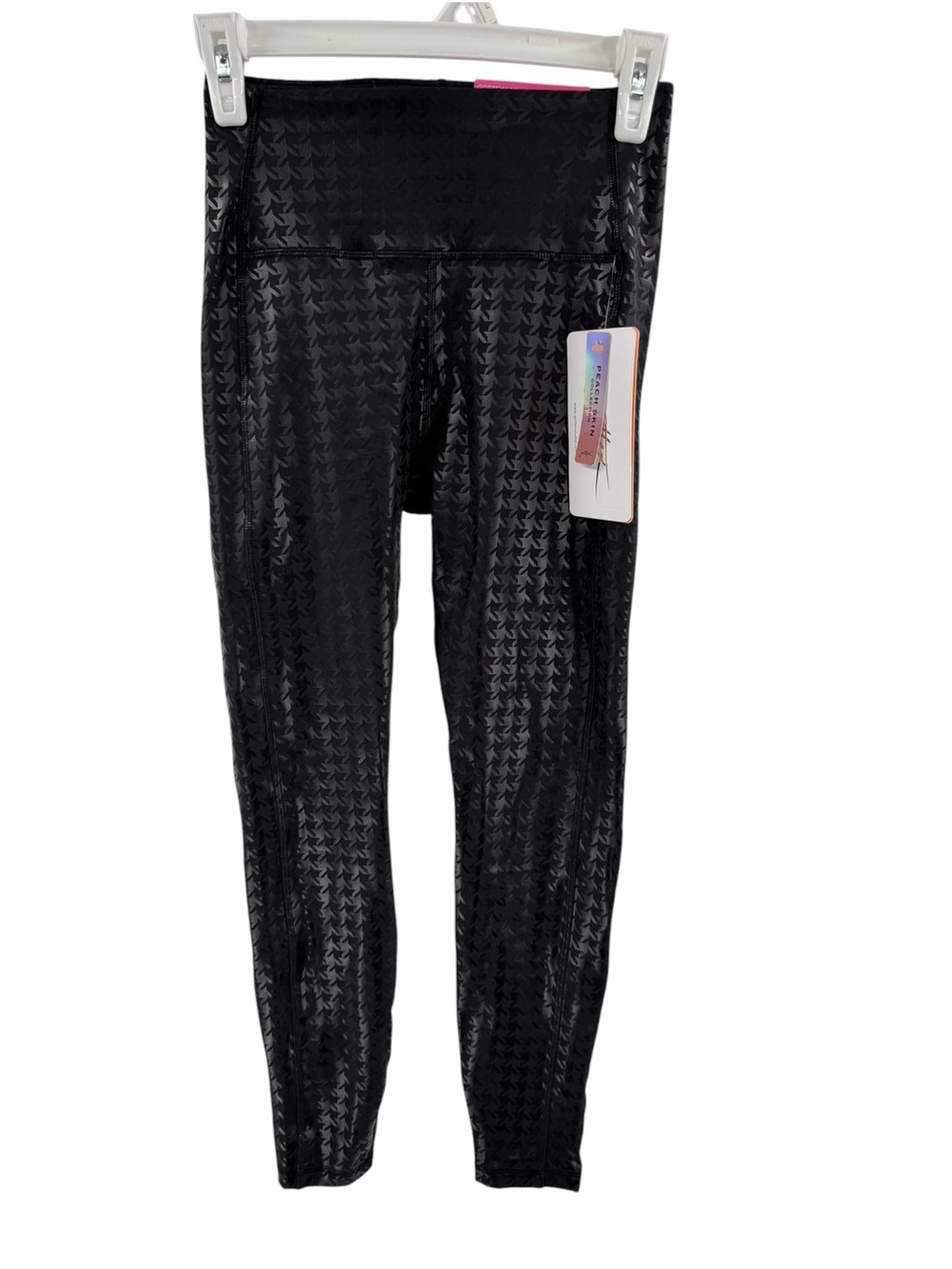 Gottex houndstooth black activewear leggings size small new with tags